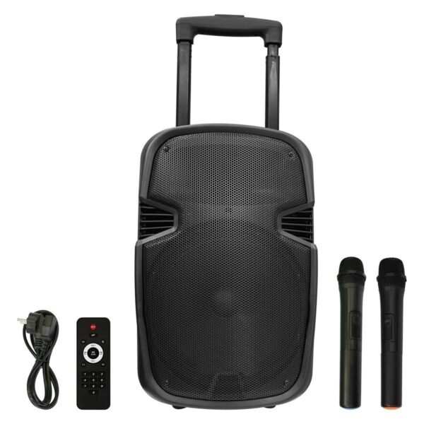 Clarion Karaoke Speaker 2 Wireless Mics 80W Bluetooth, 4 Hours Playtime, USB / TF / FM / BT/ TWS - Karaoke rent in kolkata - rentOcart