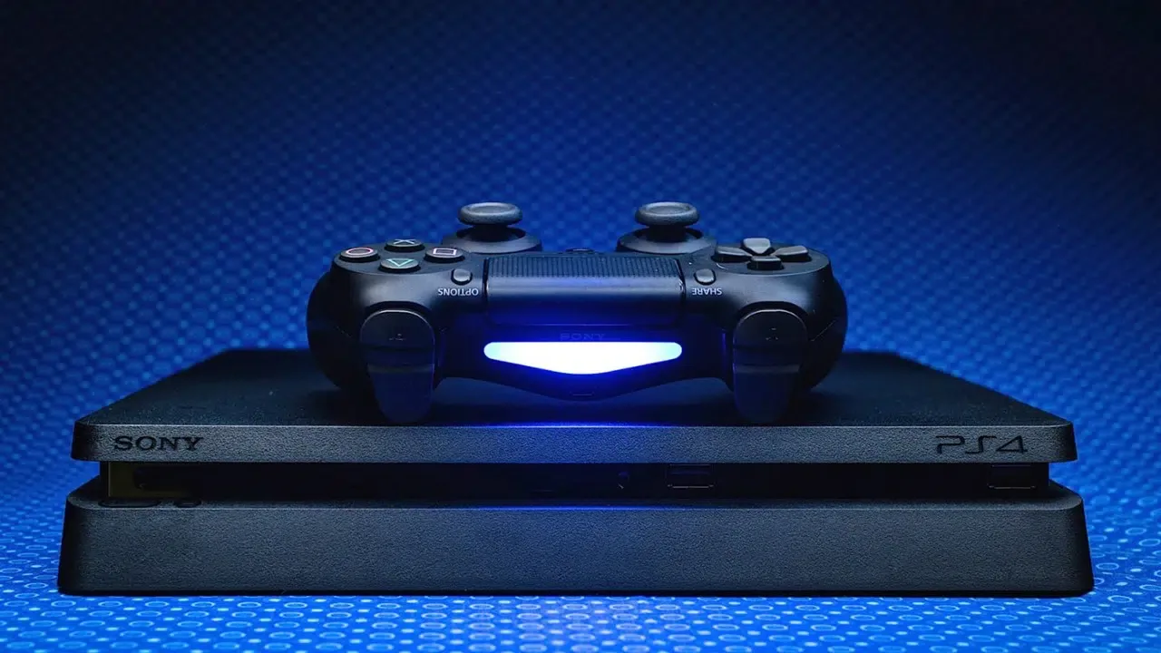 PS4 console with a glowing controller on top, illustrating the Best PS4 Games for Rent